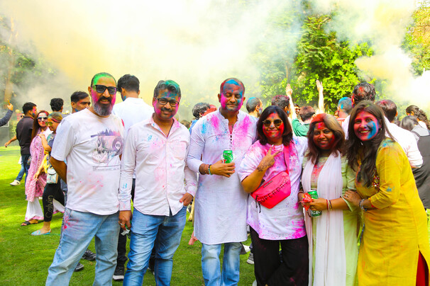 Holi Color Indian Family Day