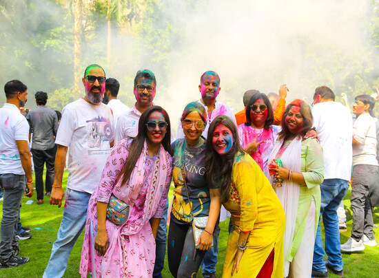 Holi Color Indian Family Day